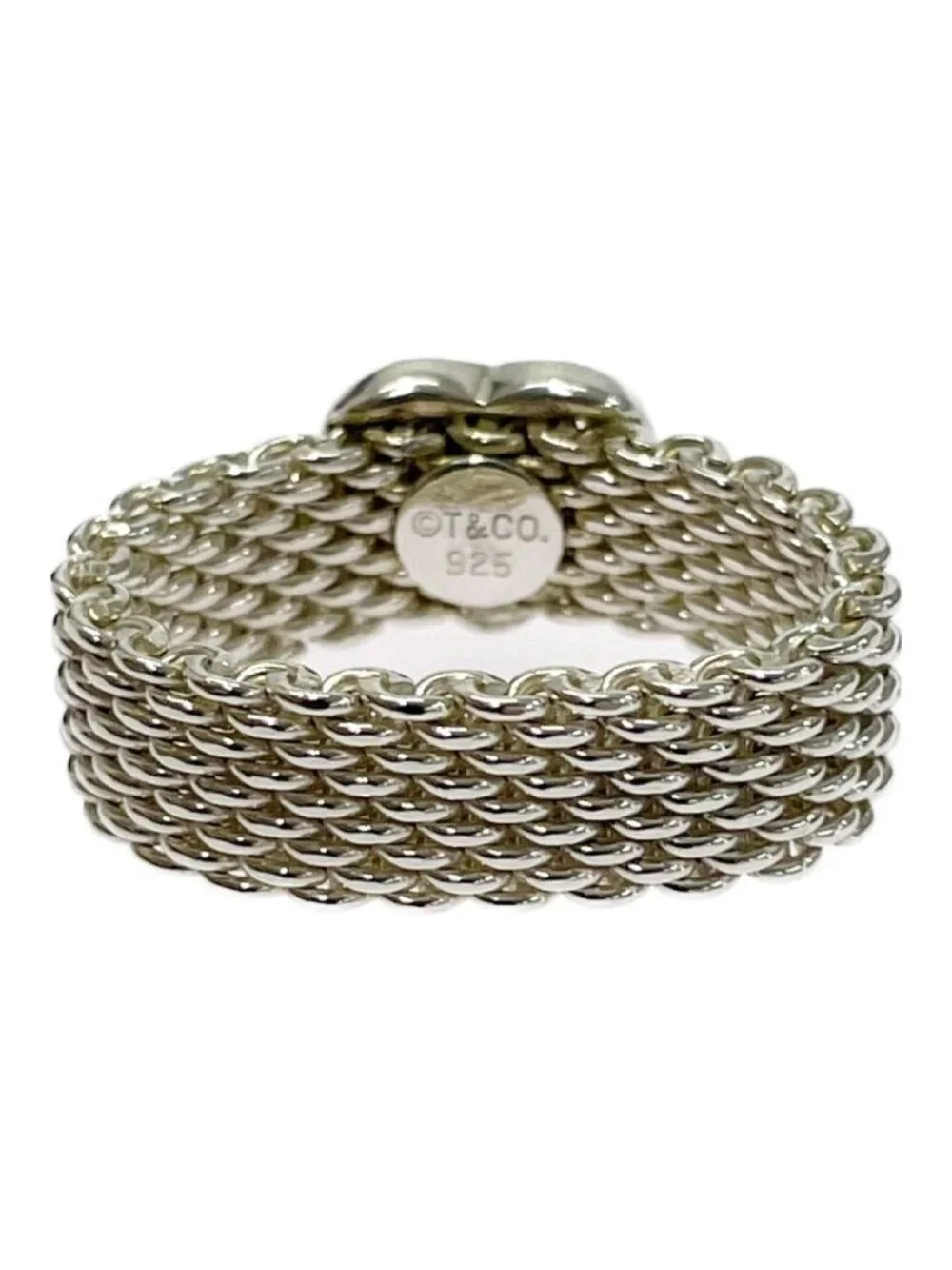 Tiffany & Co Silver Heart Somerset Ring